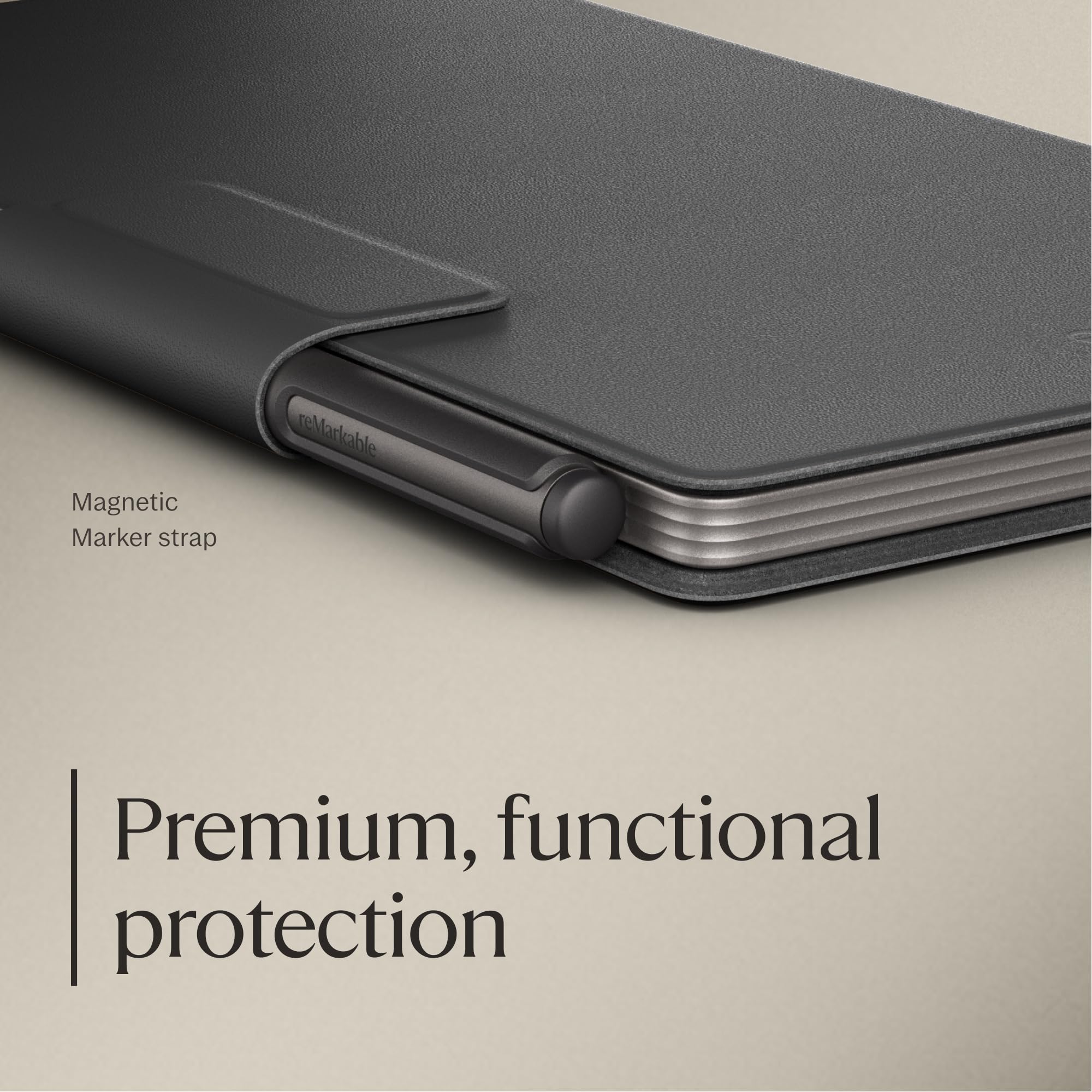 Amazon.com: reMarkable Paper Pro Move - Black Leather Book Folio